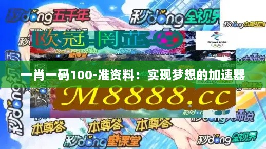 一肖一码100-准资料：实现梦想的加速器