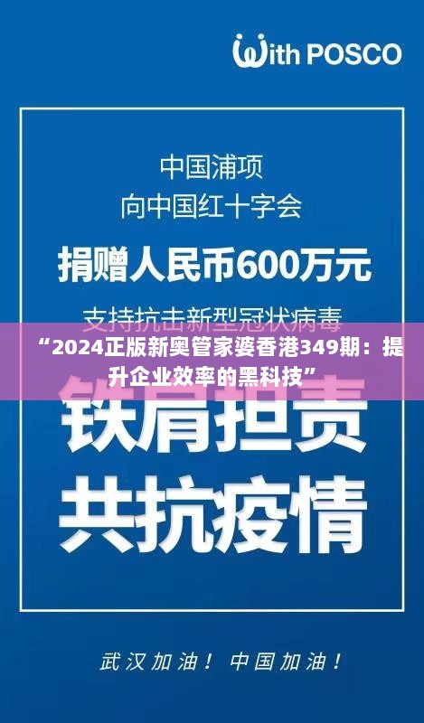 “2024正版新奥管家婆香港349期：提升企业效率的黑科技”