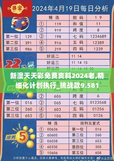 新澳天天彩免费资料2024老,精细化计划执行_挑战款9.581