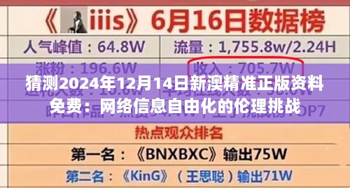 猜测2024年12月14日新澳精准正版资料免费：网络信息自由化的伦理挑战