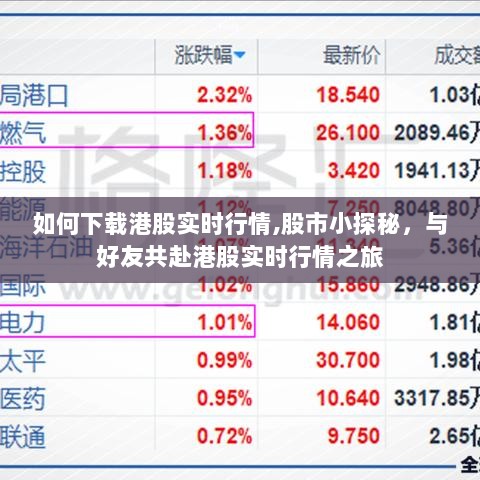 与好友共探股市小秘密，下载港股实时行情的指南