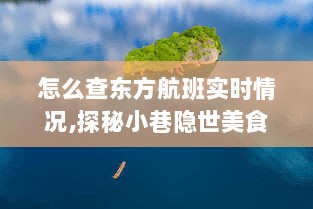 探秘小巷隐世美食，解锁东方航班实时动态，开启航班实时查询之旅