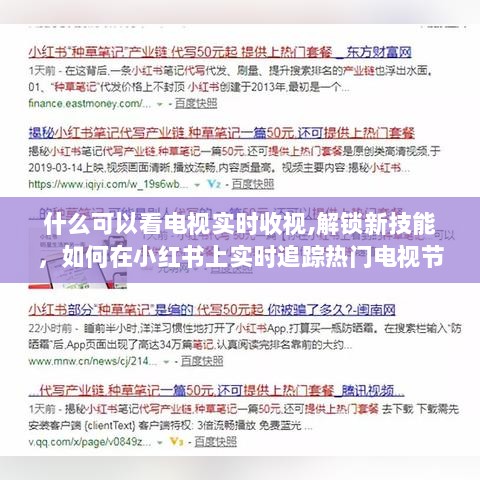 小红书热门电视节目收视率实时追踪解锁新技能，教你如何洞悉收视飙升的秘密！