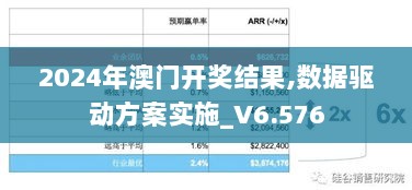 2024年澳门开奖结果,数据驱动方案实施_V6.576