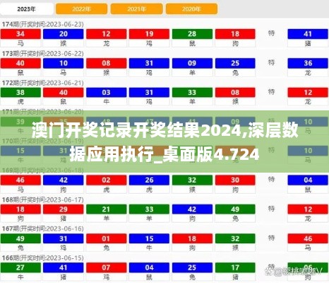 澳门开奖记录开奖结果2024,深层数据应用执行_桌面版4.724