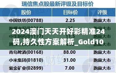 2024澳门天天开好彩精准24码,持久性方案解析_Gold10.979