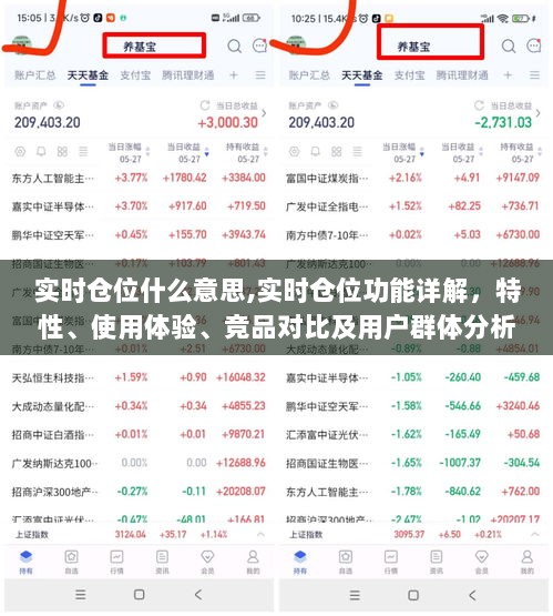 实时仓位详解，功能、特性、体验、竞品对比及用户群体分析