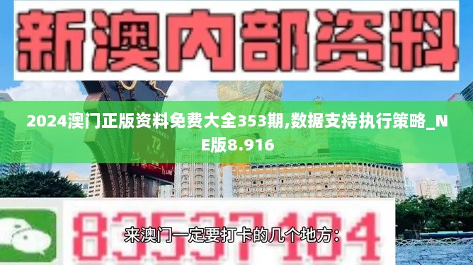 2024澳门正版资料免费大全353期,数据支持执行策略_NE版8.916