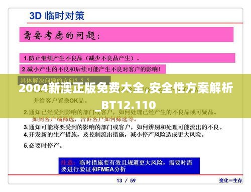 2004新澳正版免费大全,安全性方案解析_BT12.110