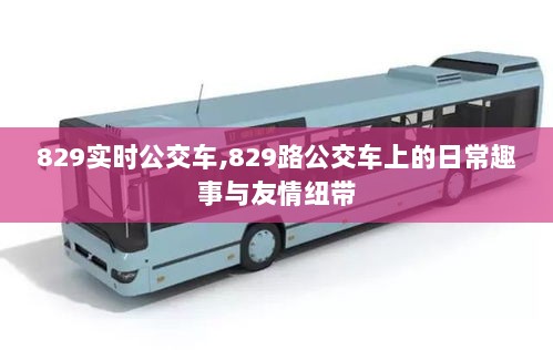 829路公交车上的日常趣事与友情纽带，实时公交之旅