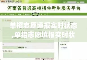 单招志愿填报实时状态解析，如何把握最佳时机做出明智选择