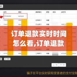 订单退款实时时间详解，查看功能全面评测与介绍