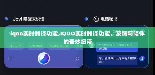 IQOO实时翻译功能，友情与陪伴的奇妙纽带探索