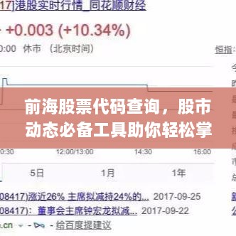前海股票代码查询，股市动态必备工具助你轻松掌握股市动态！