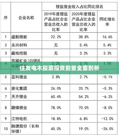 住友电木股票投资前景全面剖析