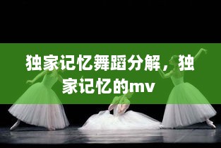 独家记忆舞蹈分解，独家记忆的mv 