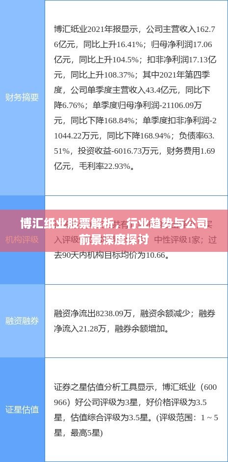 博汇纸业股票解析，行业趋势与公司前景深度探讨