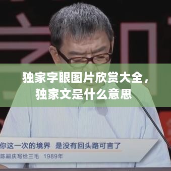 独家字眼图片欣赏大全，独家文是什么意思 