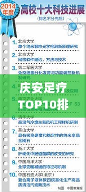 庆安足疗TOP10排名揭晓，专业体验与推荐，让你一睹为快！