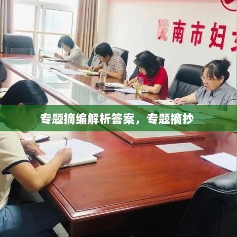 专题摘编解析答案，专题摘抄 