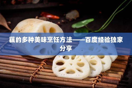 藕的多种美味烹饪方法——百度经验独家分享