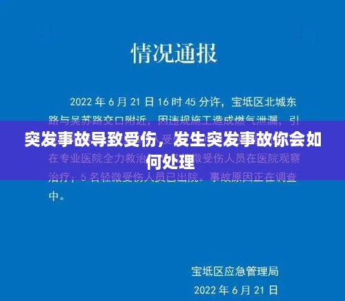 突发事故导致受伤，发生突发事故你会如何处理 